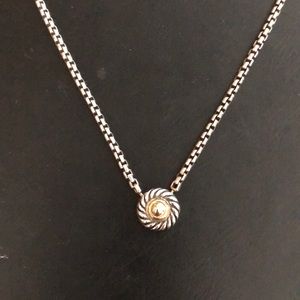 David Yurman silver/gold cookie necklace